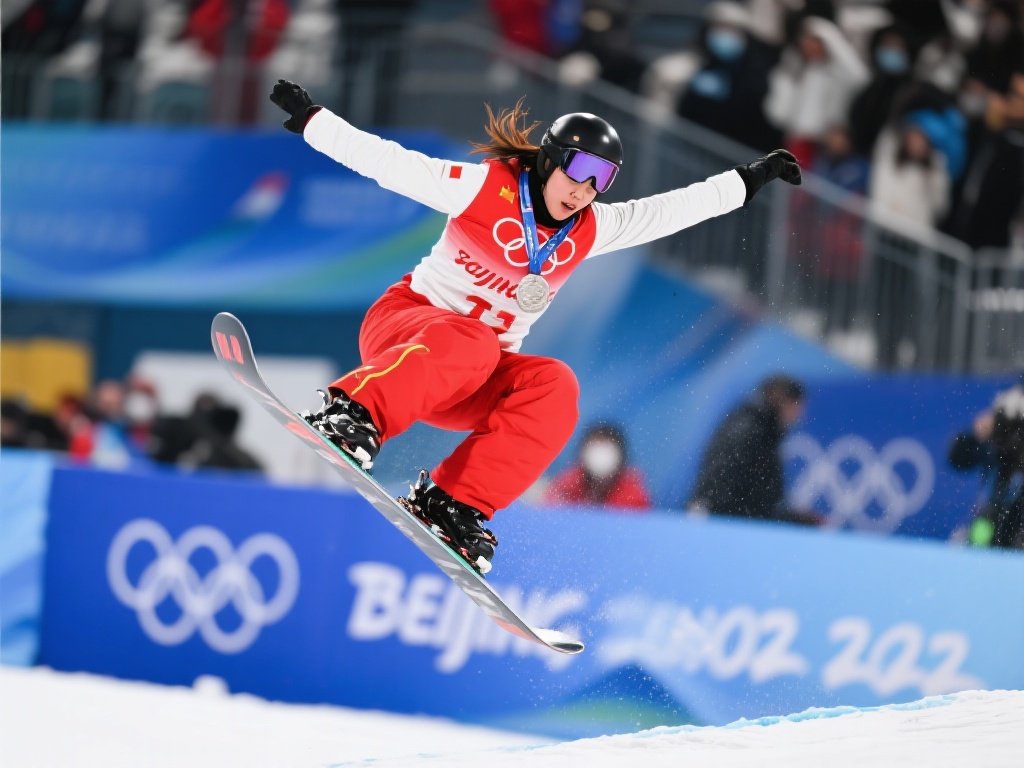 自由式滑雪世锦赛女子空中技巧徐梦桃勇夺银牌
