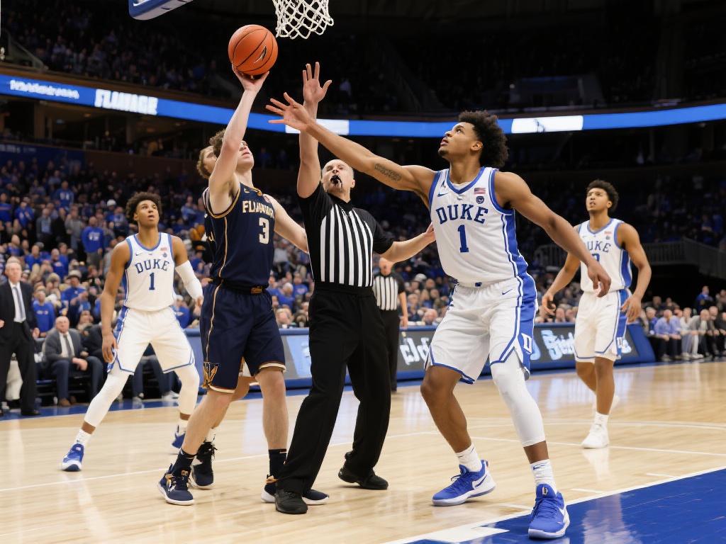 争议判罚！杜克险胜1分，弗拉格末节抢篮板犯规引热议