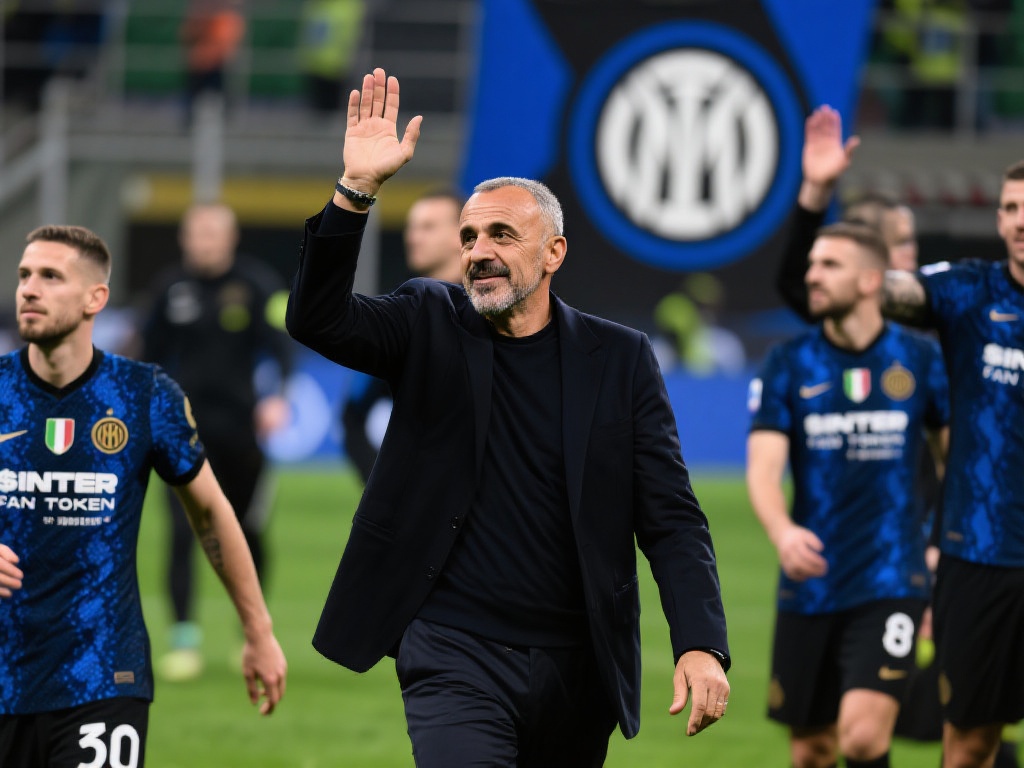 “国际米兰2：1力克同城对手AC米兰，提前锁定第20个联赛冠军”