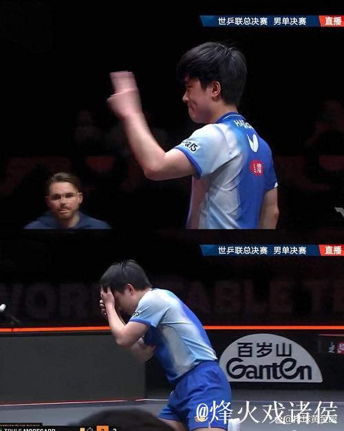 张本智和跪地捂脸庆祝！现场造型独特为教练儿子庆生，多次致敬樊振东